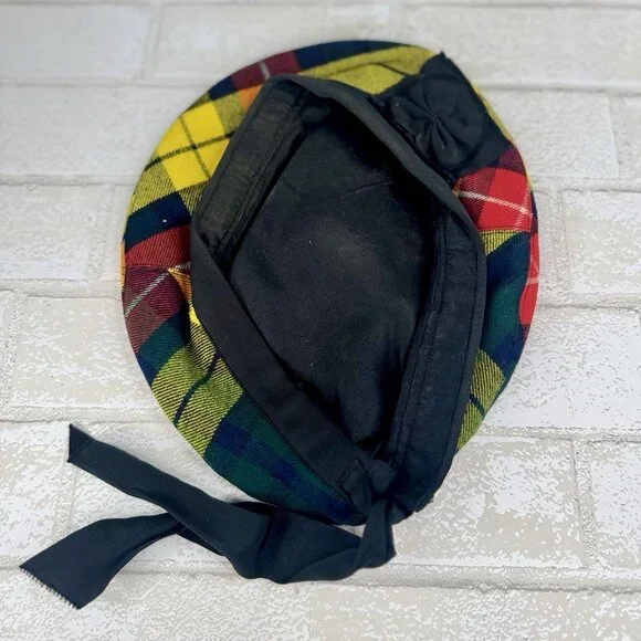 Vintage Scotland Kinloch Anderson “Lochan” Scotch House Plaid Size S/M Beret - Picture 9 of 9